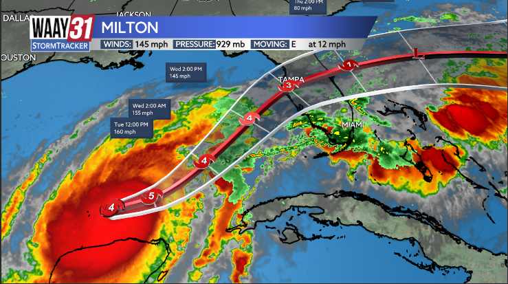 Hurricane Milton rages on